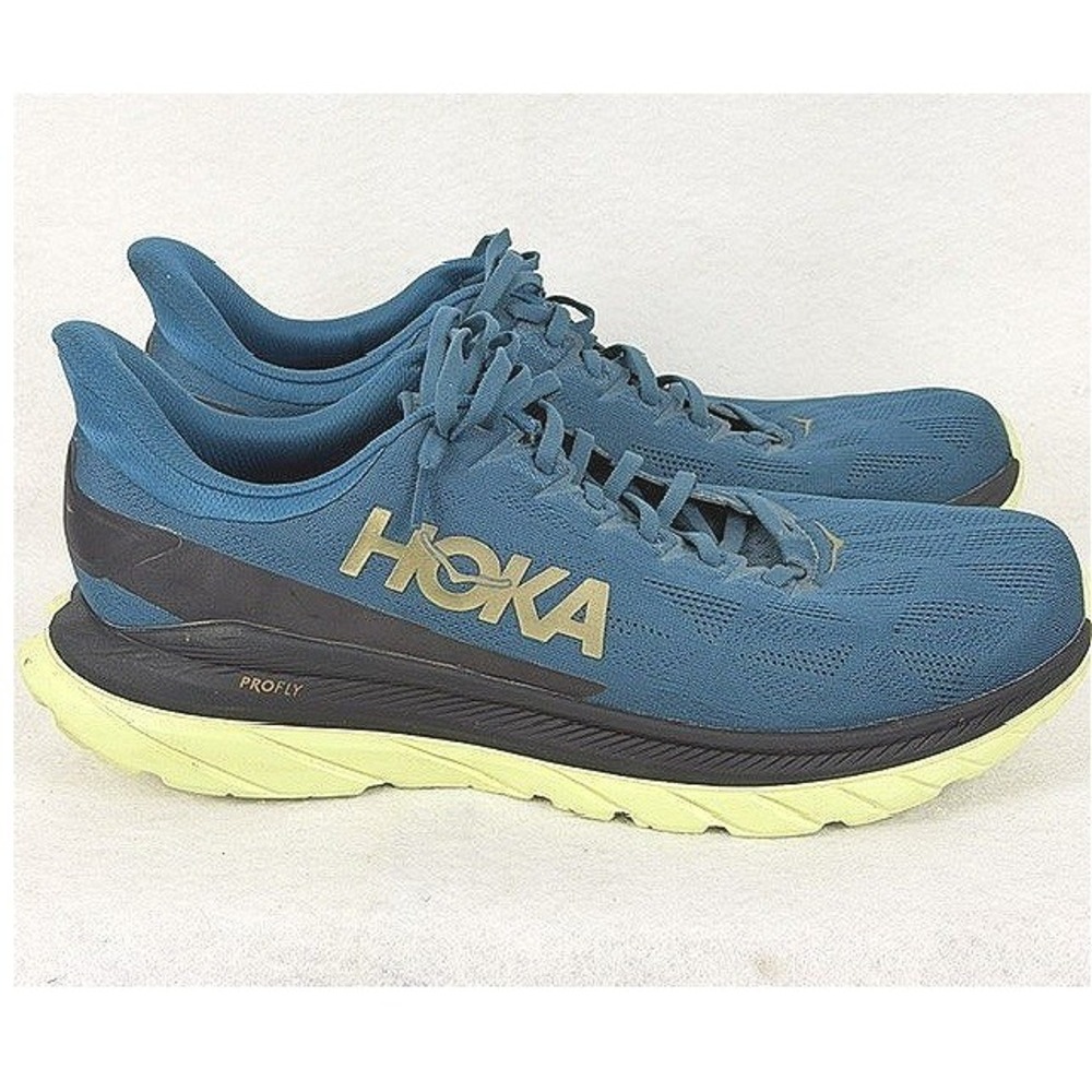 Hoka One One Mach 4 Mens Running Shoes Blue Coral Black 1113528 BCBLC Size 13 D
